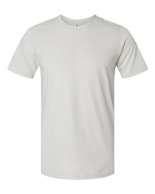 Unisex Combed CVC T-Shirt - Heather Light Silver Front