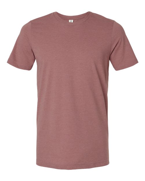 Unisex Combed CVC T-Shirt - Heather Mauve Front