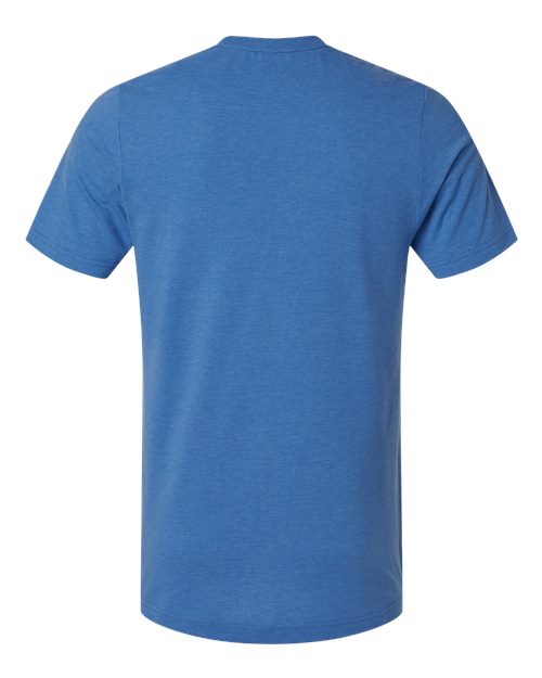 Unisex Combed CVC T-Shirt - Heather Royal Back