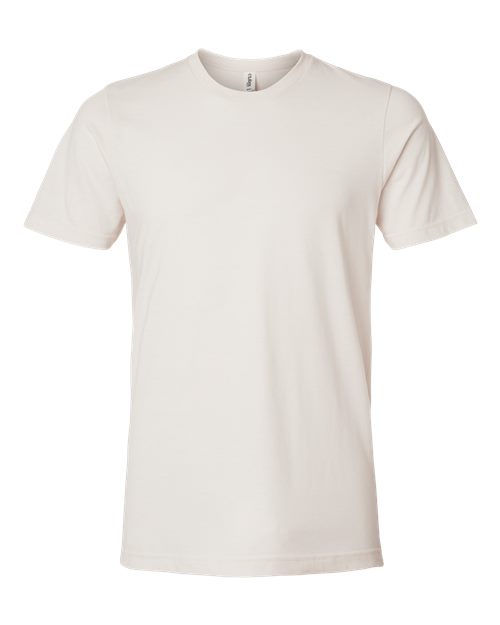 Unisex Combed CVC T-Shirt - Heather Vintage Natural Front