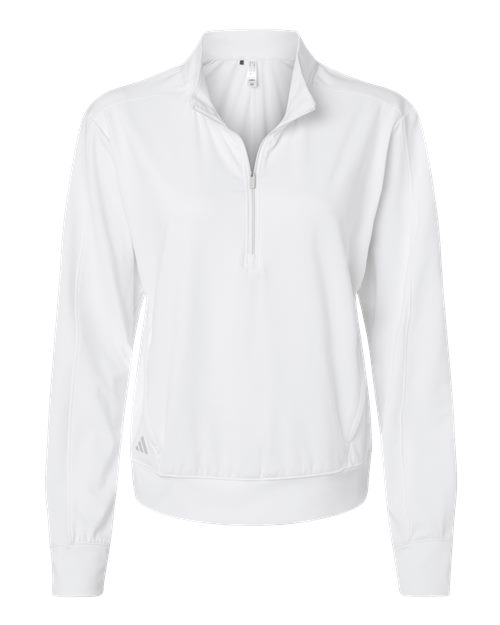 Women's Ultimate365 Quarter-Zip Pullover - White Front