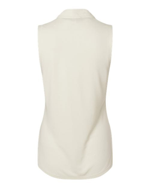 Women's Ultimate365 Textured Sleeveless Shirt - Ivory Back