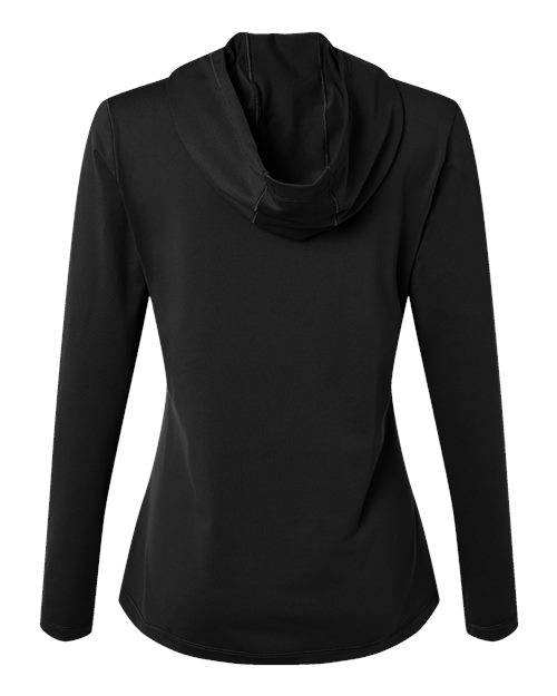 Women's Performance Hooded Pullover - Black Back