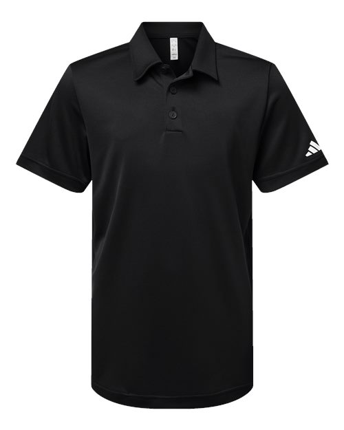 Youth Performance Polo - Black Front