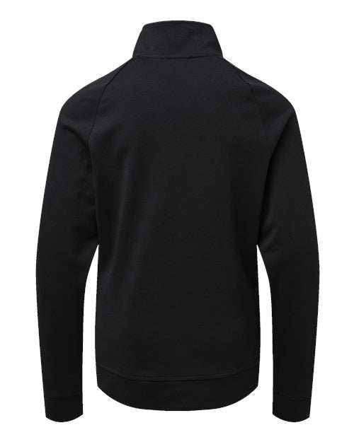 Youth Performance Quarter-Zip Pullover - Black Back