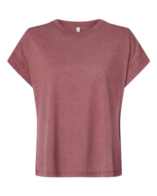 Women's Relaxed Vintage Wash Tee - Washed Rouge Front
