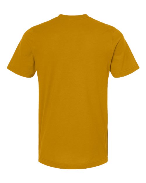 Combed Cotton T-Shirt - Mustard Back