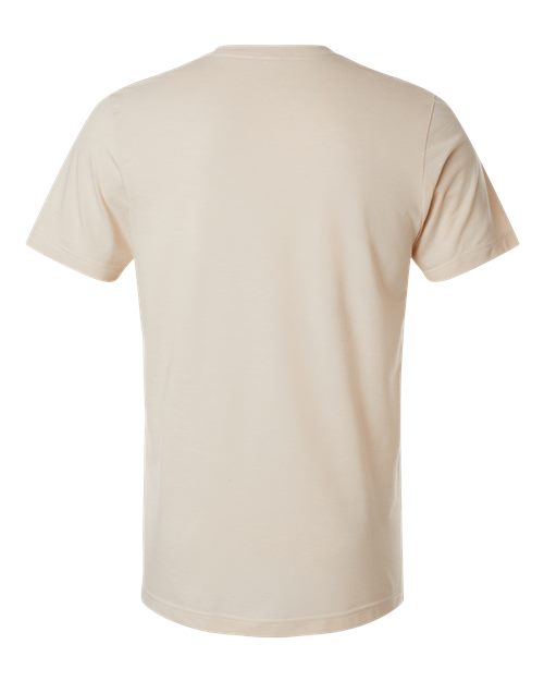 Unisex Combed CVC T-Shirt - Heather Cream Back