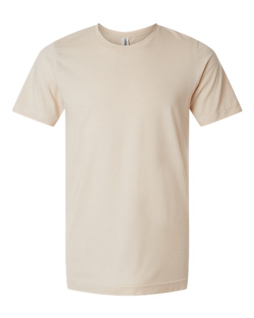 Unisex Combed CVC T-Shirt - Heather Cream Front