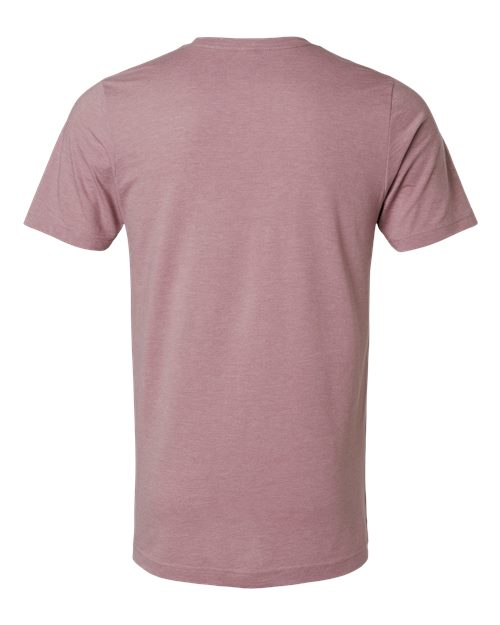Unisex Combed CVC T-Shirt - Heather Orchid Back