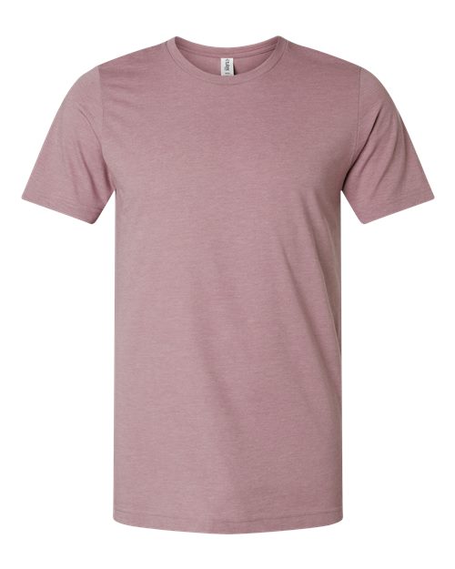 Unisex Combed CVC T-Shirt - Heather Orchid Front