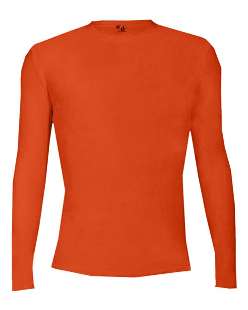 Men's Pro-Compression Long Sleeve T-Shirt - Burnt Orange Front