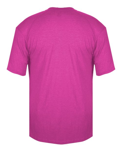 Men's Triblend Performance T-Shirt - Hot Pink Heather Back