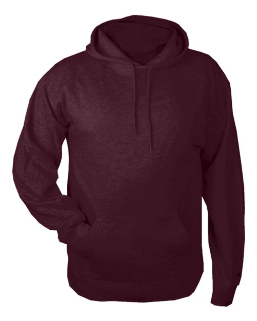 Youth Fleece Hooded Sweatshirt - Maroon Front