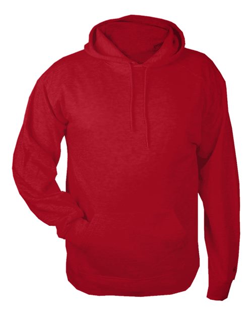 Youth Fleece Hooded Sweatshirt - Red Front