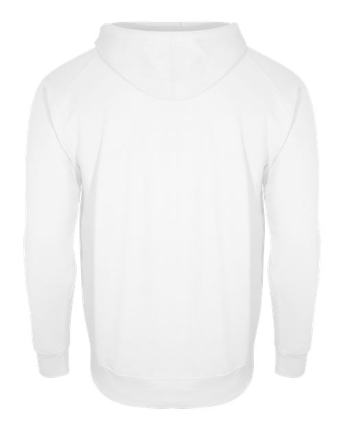Youth Fleece Hooded Sweatshirt - White Back