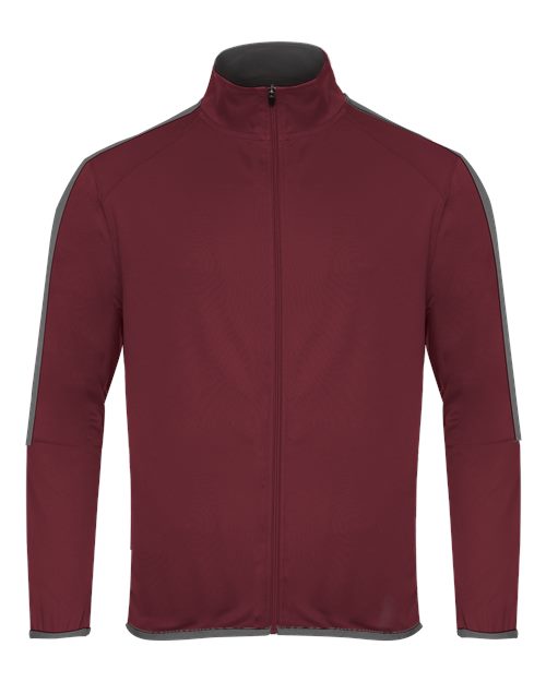 Men's Blitz Outer-Core Jacket - Maroon/ Graphite Front