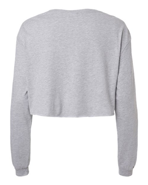 Women's FWD Fashion Crop Long Sleeve Tee - Athletic Heather Back