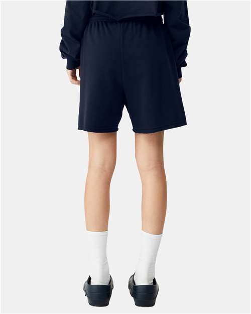 Women's FWD Fashion Cutoff Fleece Shorts - Navy Back
