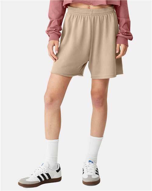 Women's FWD Fashion Cutoff Fleece Shorts - Tan Front