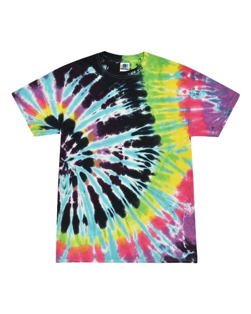 Unisex Multi-Color Tie-Dyed T-Shirt - Flashback Front