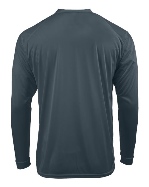 Unisex Long Islander Performance Long Sleeve T-Shirt - Graphite Back