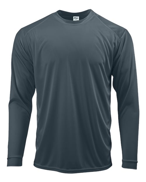 Unisex Long Islander Performance Long Sleeve T-Shirt - Graphite Front
