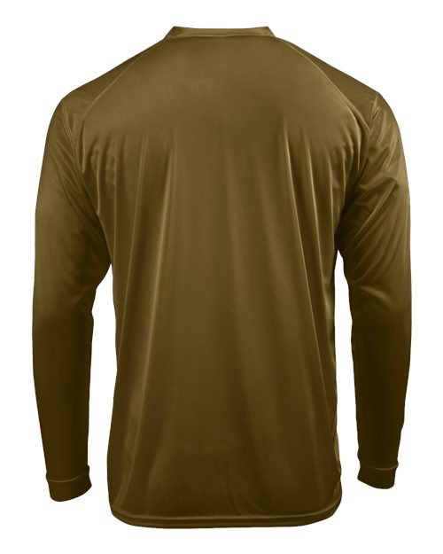 Unisex Long Islander Performance Long Sleeve T-Shirt - Woodland Brown Back