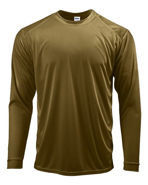 Unisex Long Islander Performance Long Sleeve T-Shirt - Woodland Brown Front