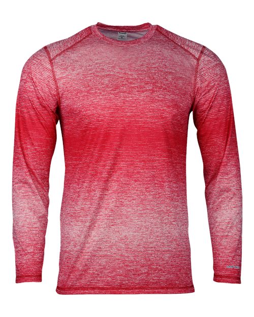 Men's Mirage Performance Long Sleeve T-Shirt - Red Front