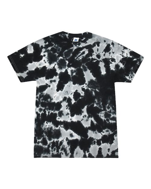 Unisex Multi-Color Tie-Dyed T-Shirt - Multi Black Front
