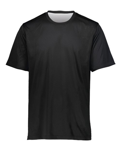 Youth Mesh Reversible Jersey - Black/ White Front