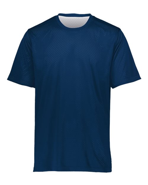 Youth Mesh Reversible Jersey - Navy/ White Front