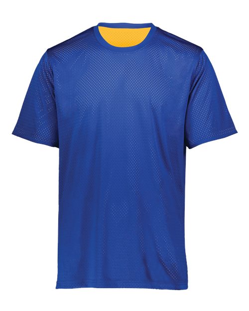 Youth Mesh Reversible Jersey - Royal/ Gold Front