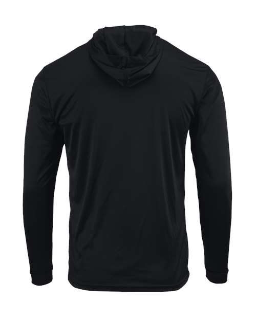 Youth Bahama Performance Hooded Long Sleeve T-Shirt - Black Back