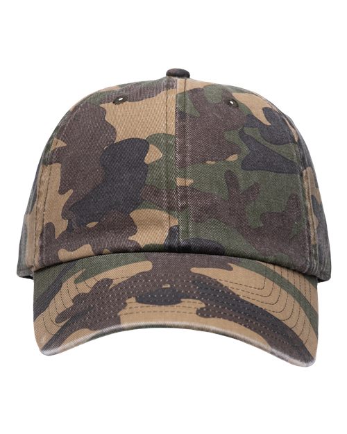 Clean Up Cap - Camo Green Front