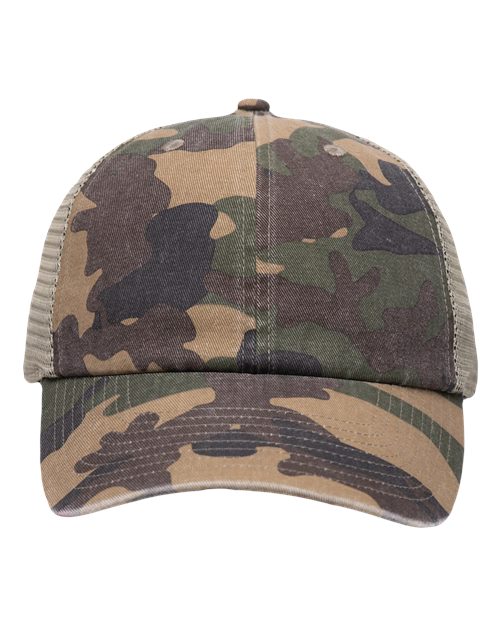 Trawler Cap - Camo Green Front