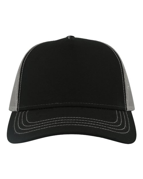 Sustainable Canvas Cap - Black/ Grey Front