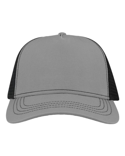 Sustainable Canvas Cap - Grey/ Black Front