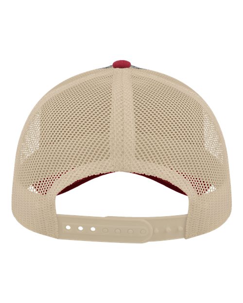 Sustainable Canvas Cap - Navy/ Burgundy/ Khaki Back