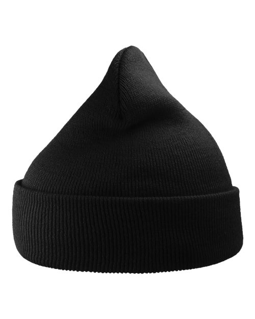 Sustainable 12" Knit Beanie - Black Back