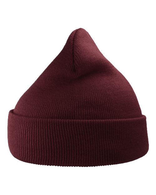 Sustainable 12" Knit Beanie - Burgundy Back