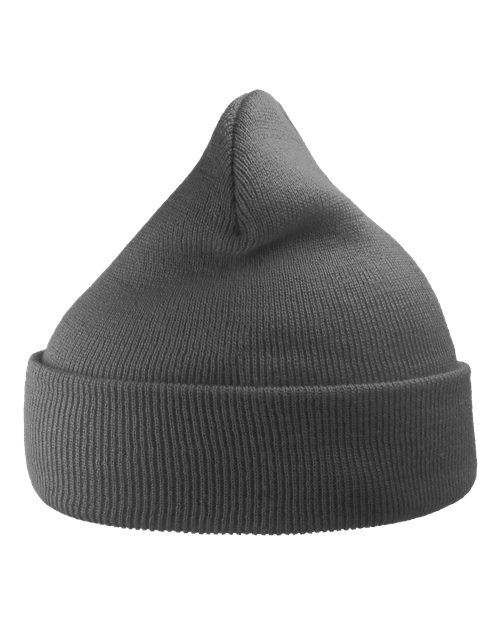Sustainable 12" Knit Beanie - Dark Grey Back