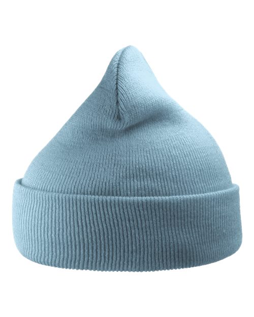 Sustainable 12" Knit Beanie - Light Blue Back