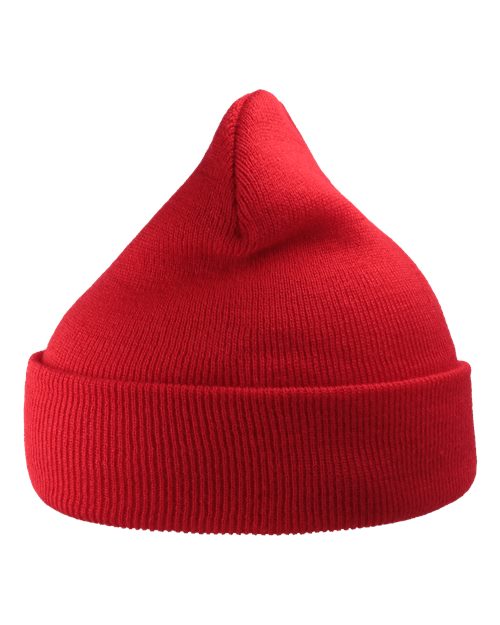 Sustainable 12" Knit Beanie - Red Back