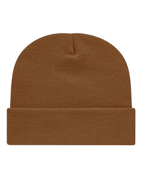 USA-Made 12" Cuffed Beanie - Cider Back