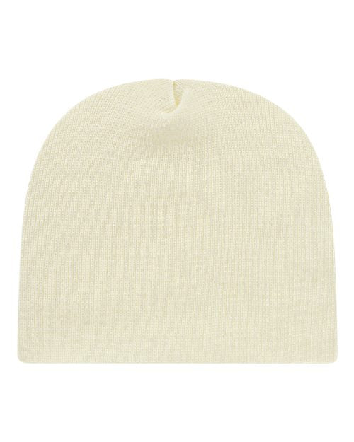 CAP AMERICA USA-Made 8 1/2" Beanie - Ivory Front