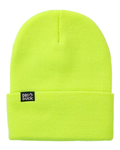 Coleman Cuffed Beanie - Neon Yellow Front