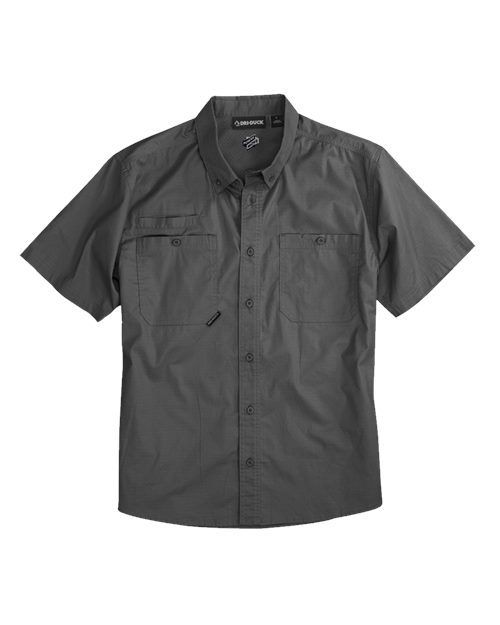 Men's Craftsman Woven Short Sleeve Shirt - Black Front