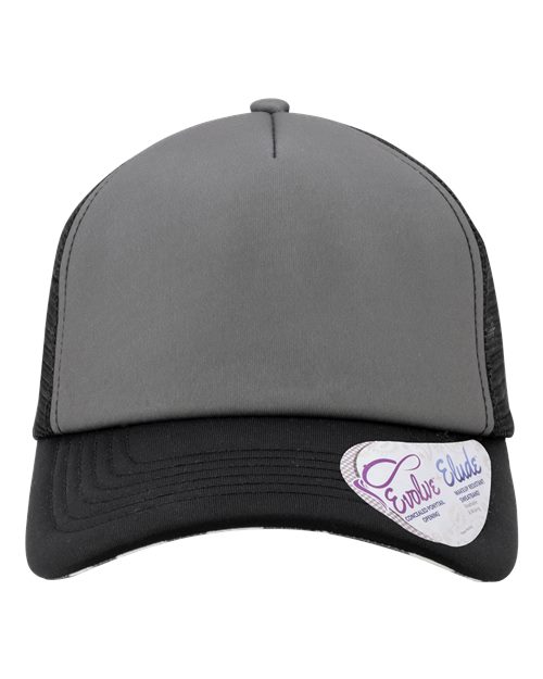 Women's Foam Trucker Cap - Slate/ Black/ Black/ Cow Front